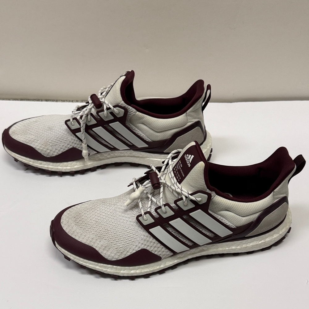 Adidas /Maroon Texas A&M Aggies Ultraboost 10 Running Shoe, Size 12.5 - Picture 10 of 11